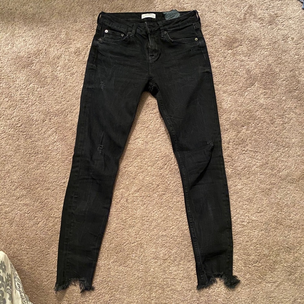 Zara black skinny jeans